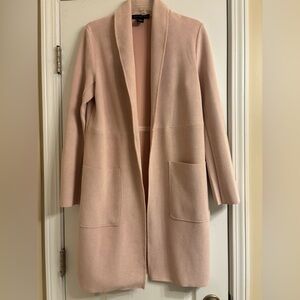 Joan Vass Soft Rose Open Cardigan